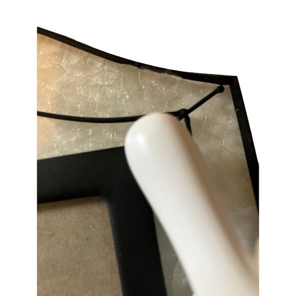 Lot of 2 Fleur-de-Lis Picture Frames Stained Glass French Country Style - Picture 6 of 16